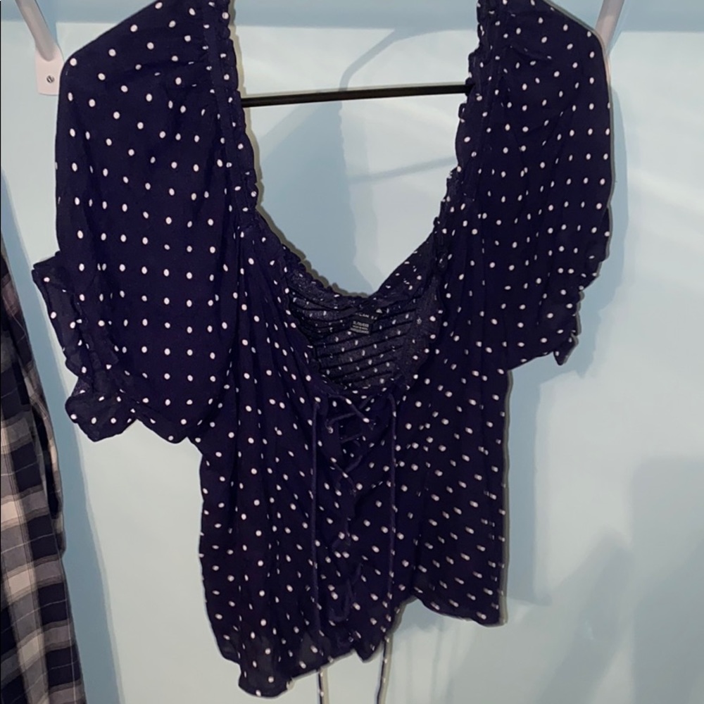 American Eagle Off the Shoulder Top PRICE FINAL